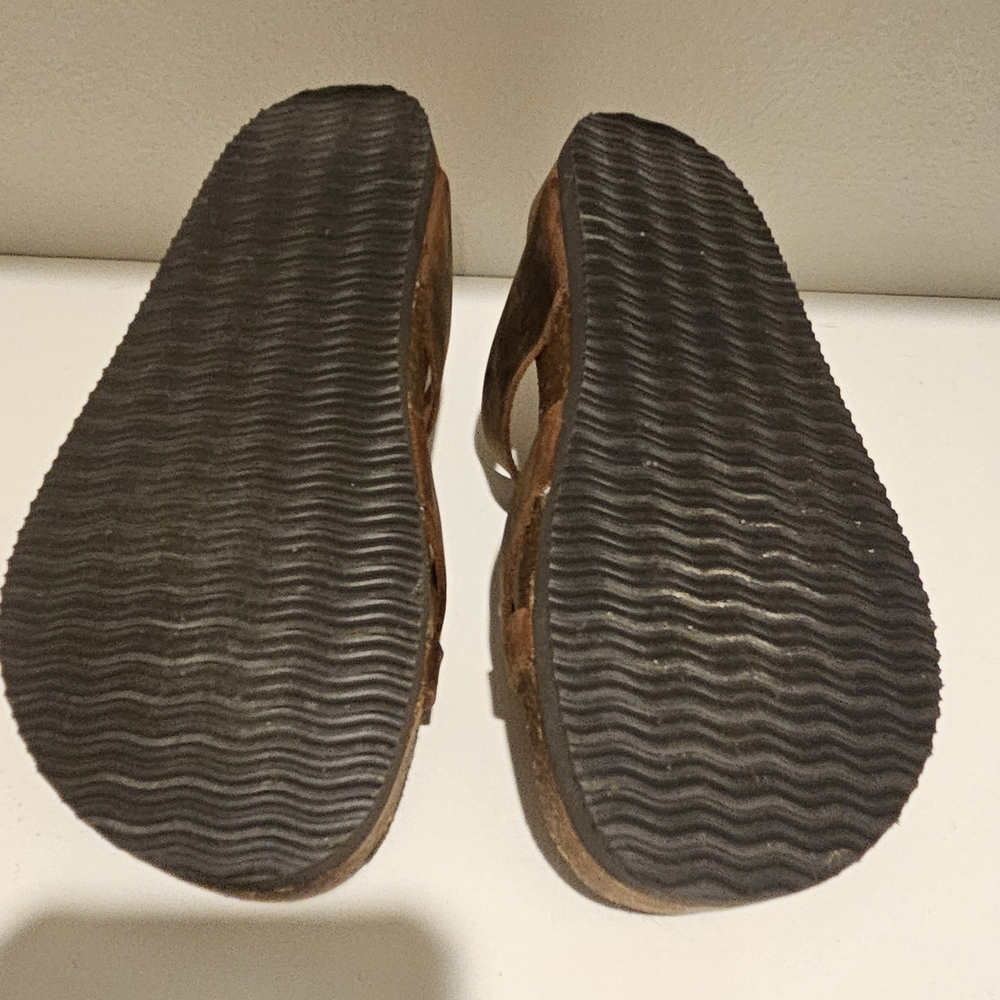 Mountain Sole Women's Brown Leather Sandals Size 6 - Picture 5 of 5